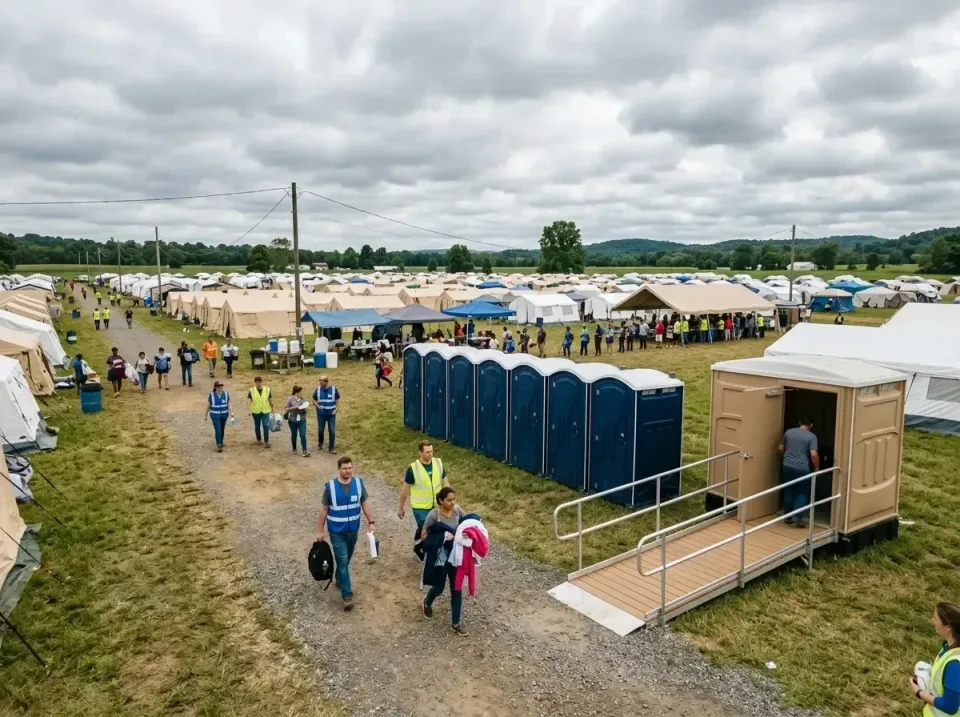 disaster-relief-camp-restrooms-010 — frequently asked questions, Dumpster & Portable Bathrooms Rental in Fort Branch, IN